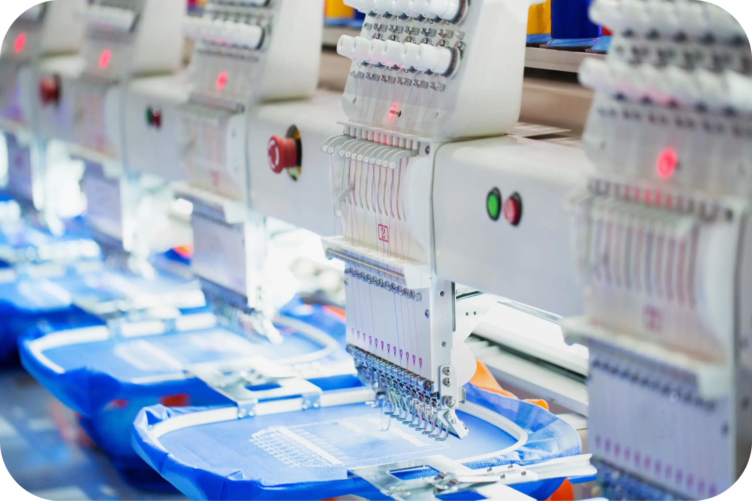 Industrial Single Head Multi Needle Embroidery Machine