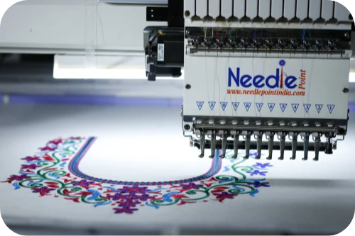 Industrial Zari Work Embroidery Machine for Bridal Sarees